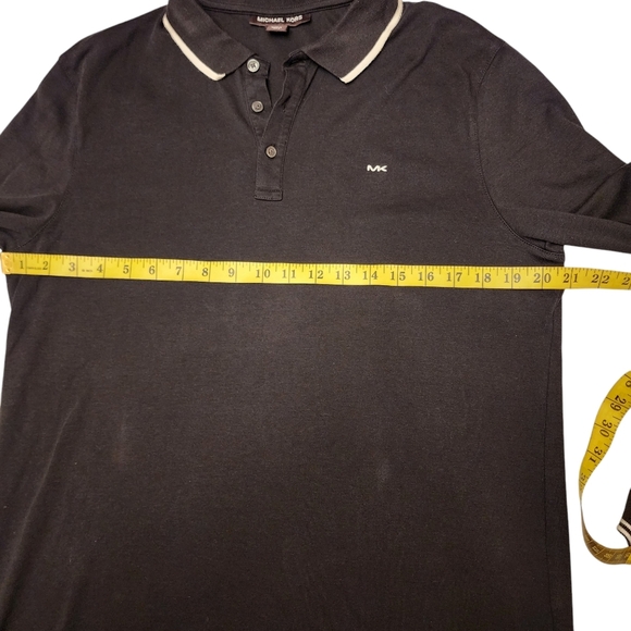 Michael Kors Greenwich Black Men's Polo Shirt M - Picture 4 of 9